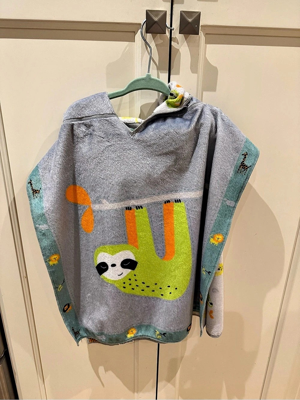 flapjackkids sloth towel 3-4t